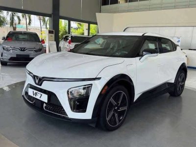Vf7 plus 1 cầu màu trắng nội thất nâu